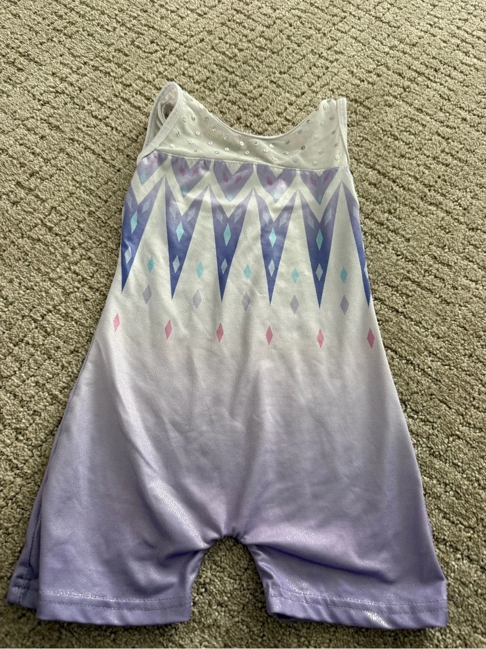 Frozen inspired Gymnastics Leotard size 3/4t